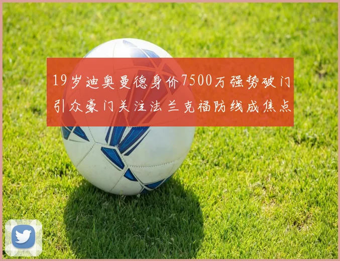 19岁迪奥曼德身价7500万强势破门引众豪门关注法兰克福防线成焦点
